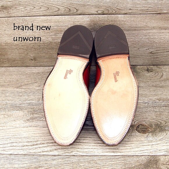 * NEW * $395 Allen Edmonds SANFORD 8 D Bourbon * add $15 new Cedar Trees - Picture 3 of 13